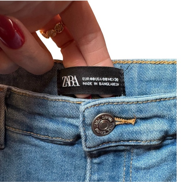 ZARA Cotton Stretch Skinny Jeans 8 - Picture 8 of 9